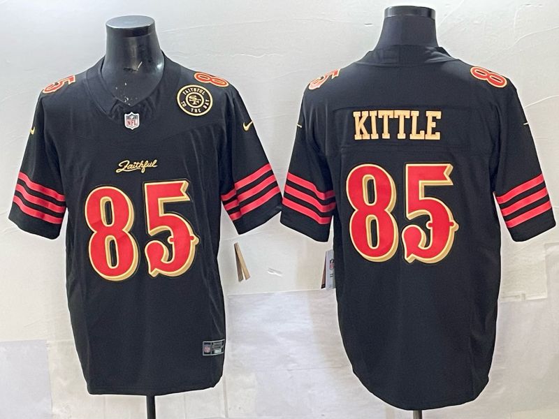 Men Nike San Francisco 49ers #85 Kittle black Limited NFL 2025 Jersey 0014->san francisco 49ers->NFL Jersey